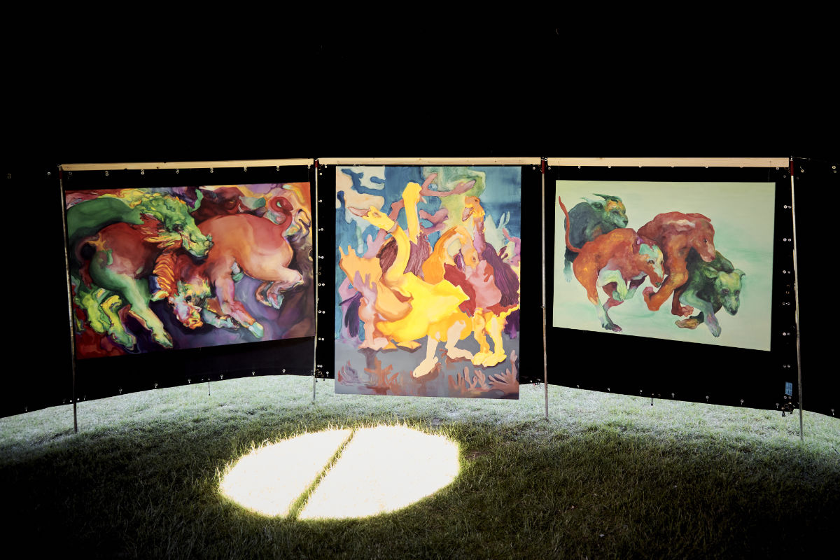 Ausstellung - Bilder auf dem Festival